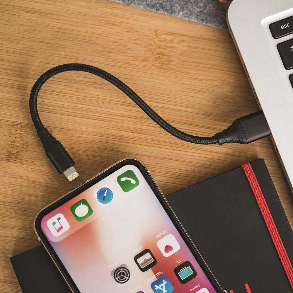 Kabel lightning MFI Classic 2,4A 20cm czarny Core / 2