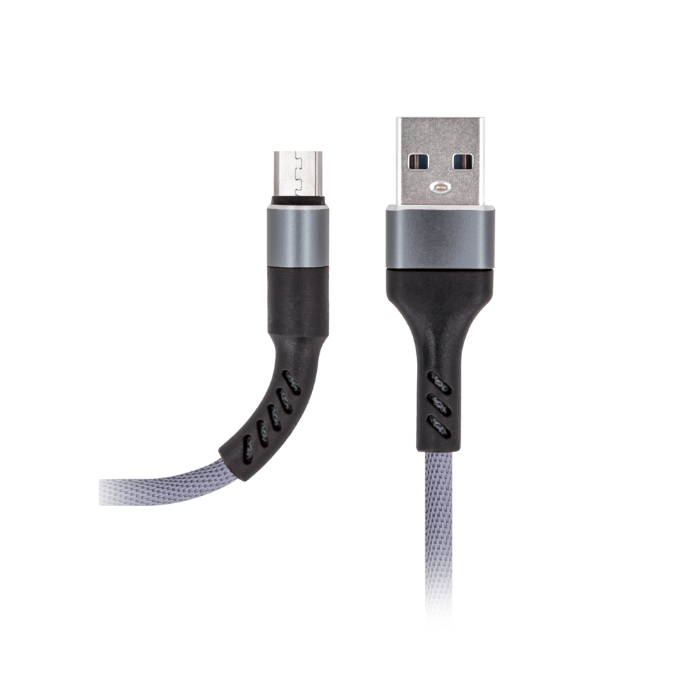Kabel Maxlife MXUC-01 Micro USB Fast Charge 2A szary