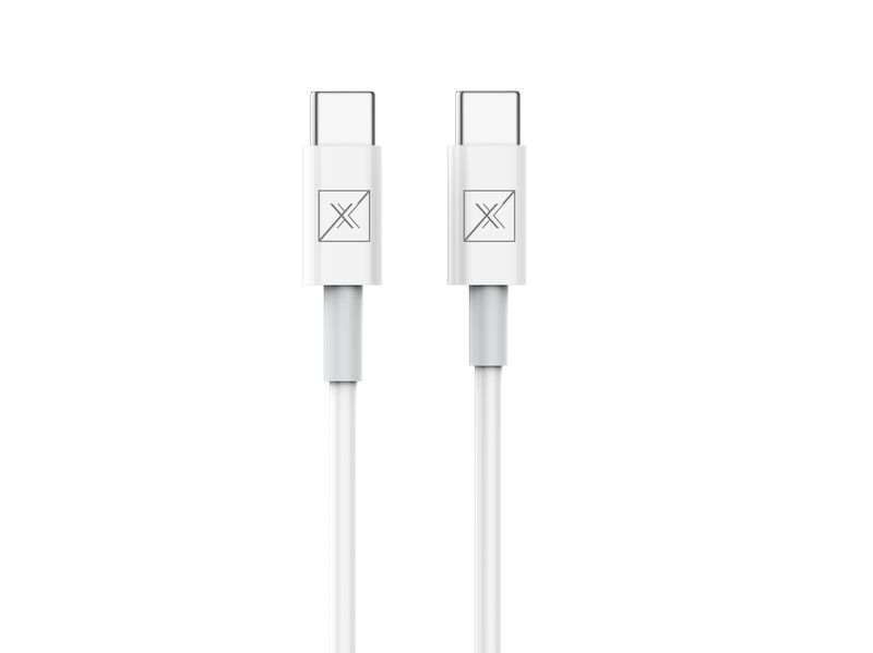 KABEL MX SHOCK 20W PD Type-C - Type-C WHITE/BIA�Y / 2