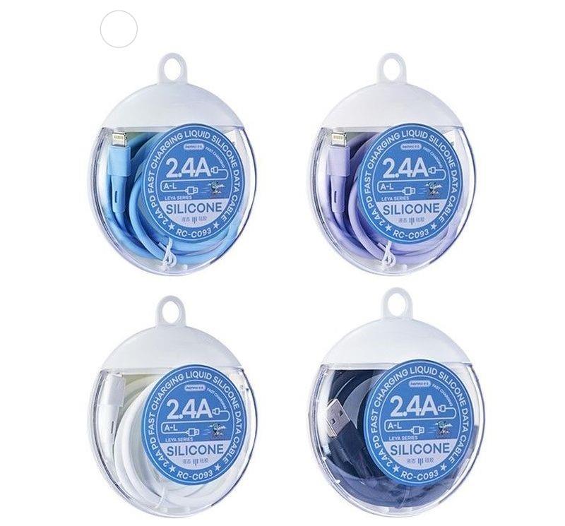 KABEL REMAX LEYA SERIES RC-C093 2.4A USB/LIGHTNING 1M WHITE / 3