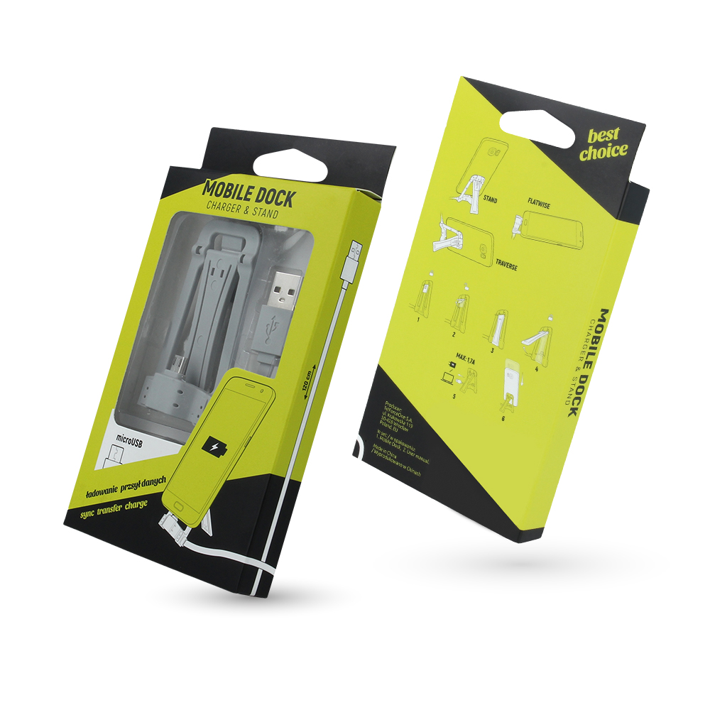 Kabel stand iPhone szary / 4