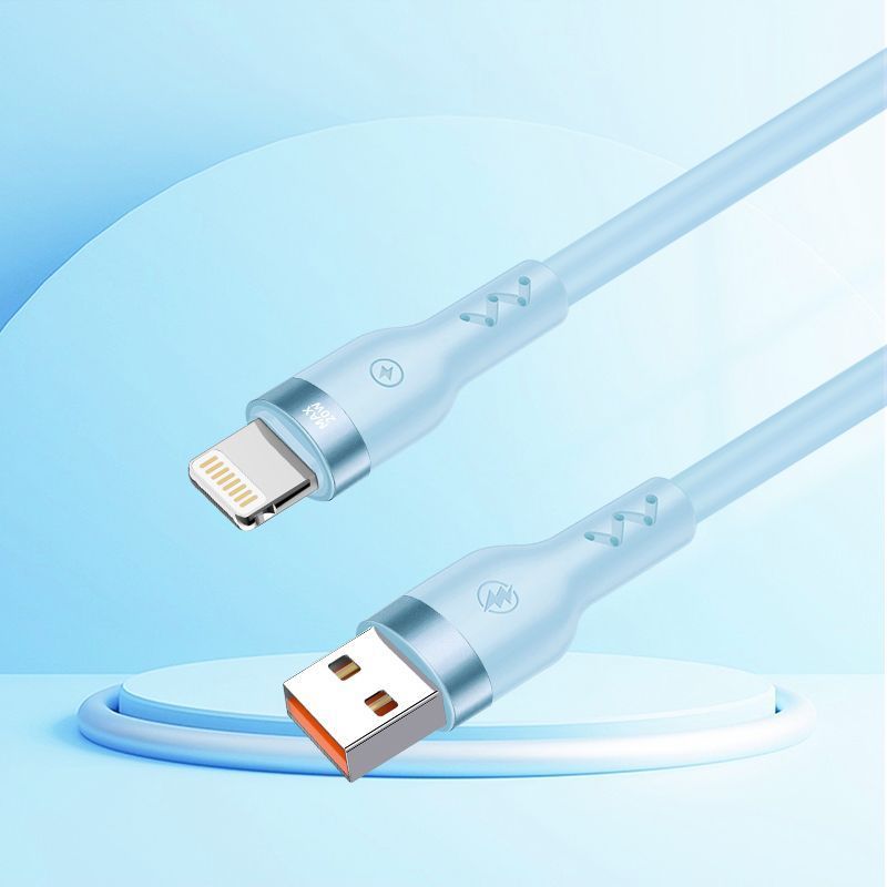 KABEL T-PHOX BOLD USB/LIGHTNING 3A SKY BLUE / 2