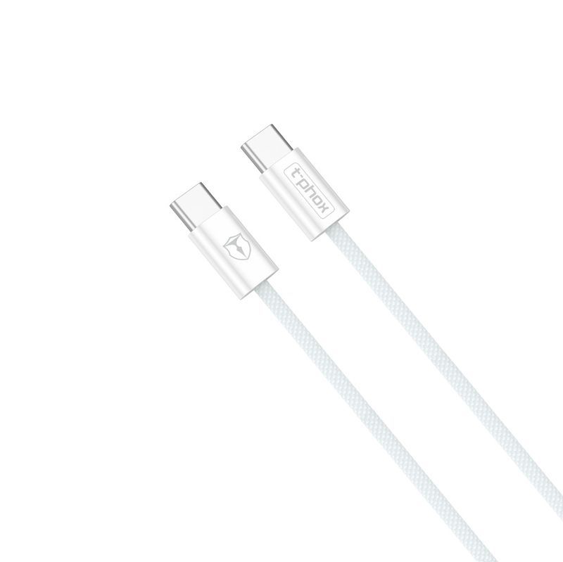 KABEL T-PHOX CC15 SERIES USB-C/USB-C 60W 3A 2M WHITE / 2