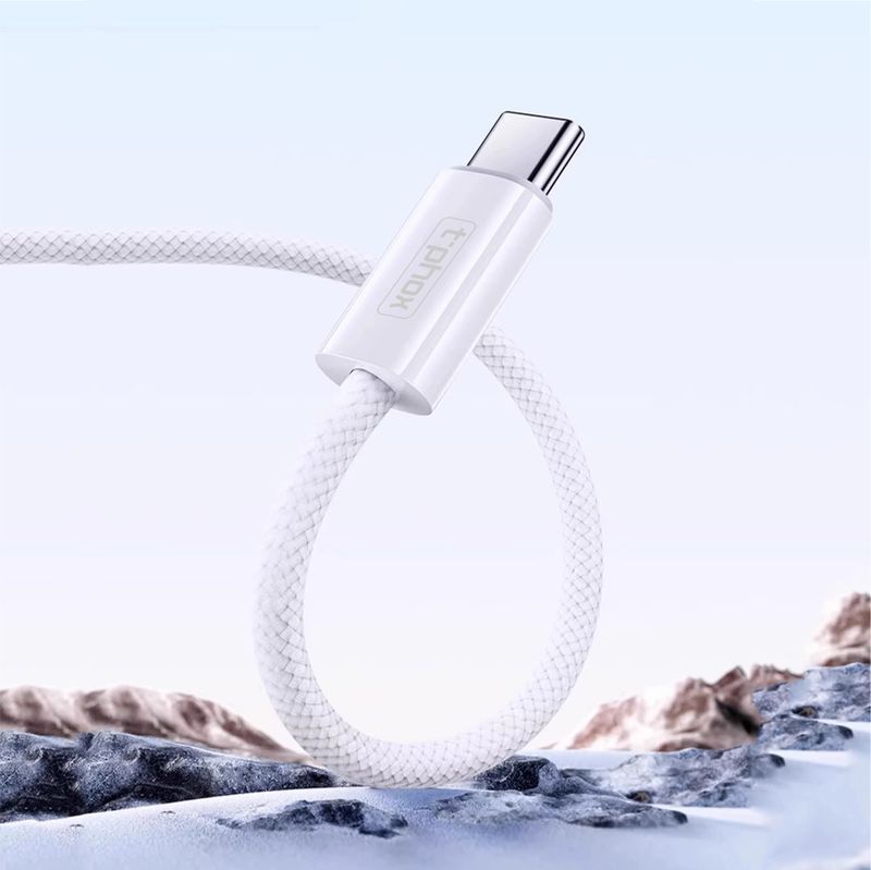KABEL T-PHOX CC15 SERIES USB-C/USB-C 60W 3A 2M WHITE / 3