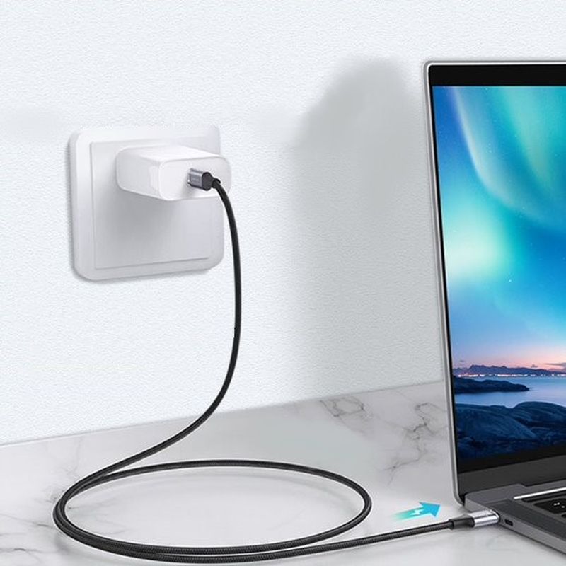 KABEL T-PHOX FENCING USB-C/USB-C 20V/5A(100W)/USB3,1/10Gbps/4K/1M BLACK / 3