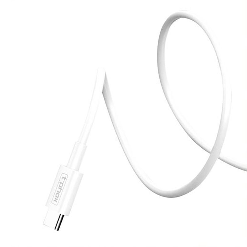 KABEL T-PHOX GLARY LITE SERIES 3A 1M USB-C/USB-C WHITE / 4