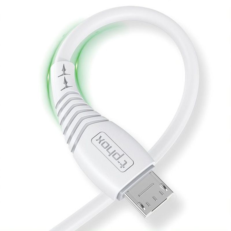 KABEL T-PHOX NATURE MICRO USB WHITE 1.2M 3A / 3