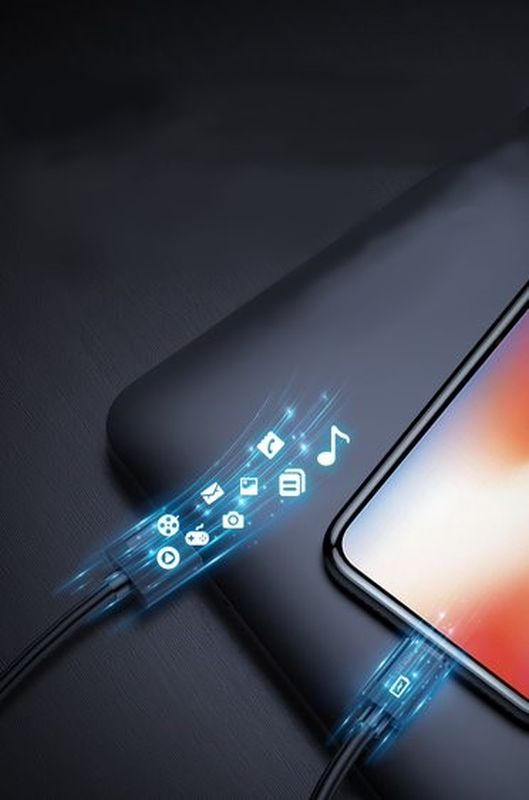 KABEL T-PHOX NETS LIGHTNING WHITE 3A ; PVC ; 1.2M / 5