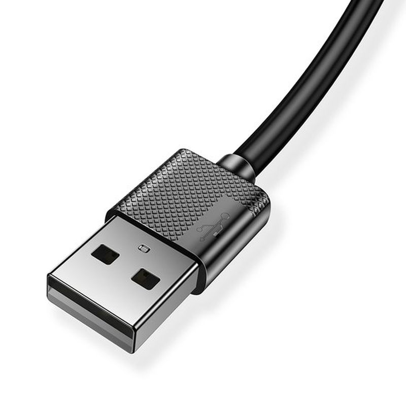 KABEL T-PHOX NETS MICRO USB BLACK 3A ; PVC ; 2M / 2