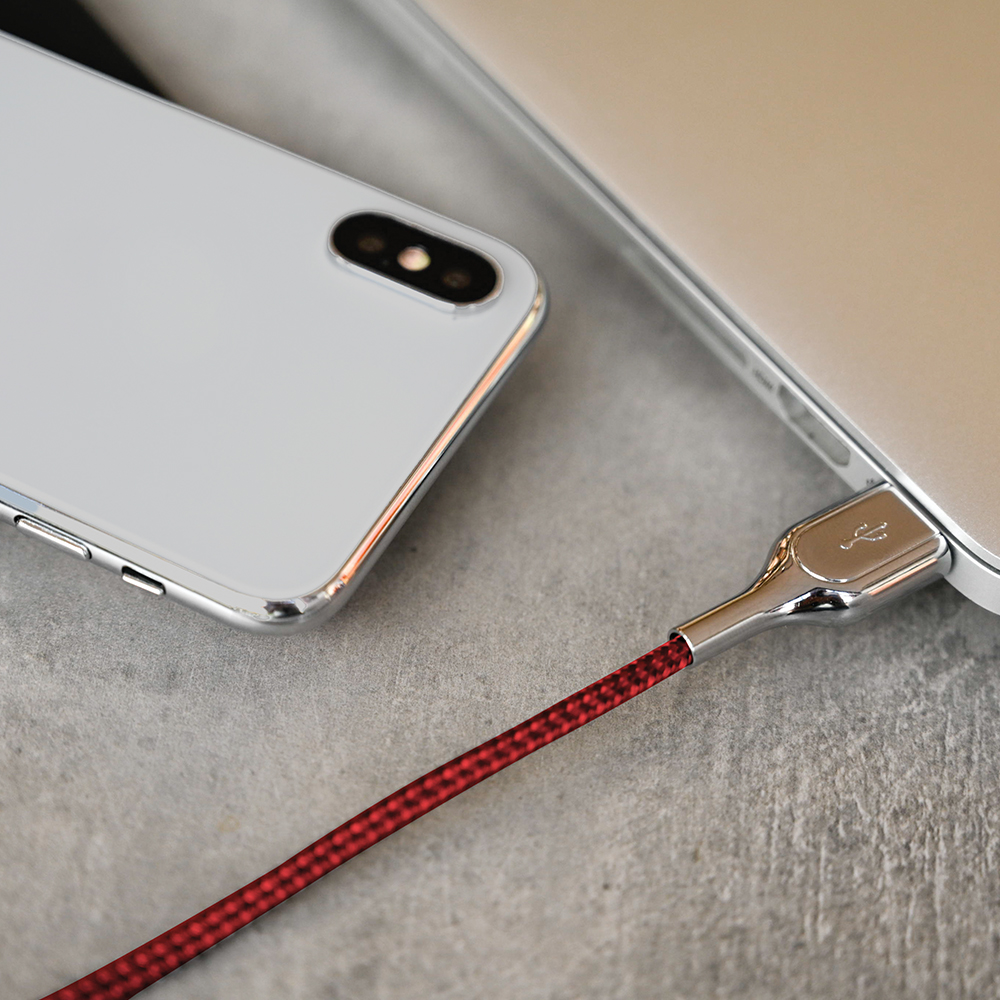 Kabel typ-C 5A 1m czerwony Core / 3