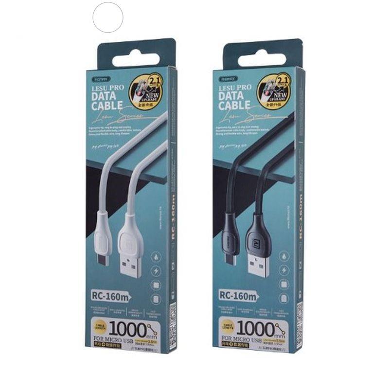 KABEL TYPE-C REMAX LESU PRO CZARNY RC-160a 1M 2.1A / 4