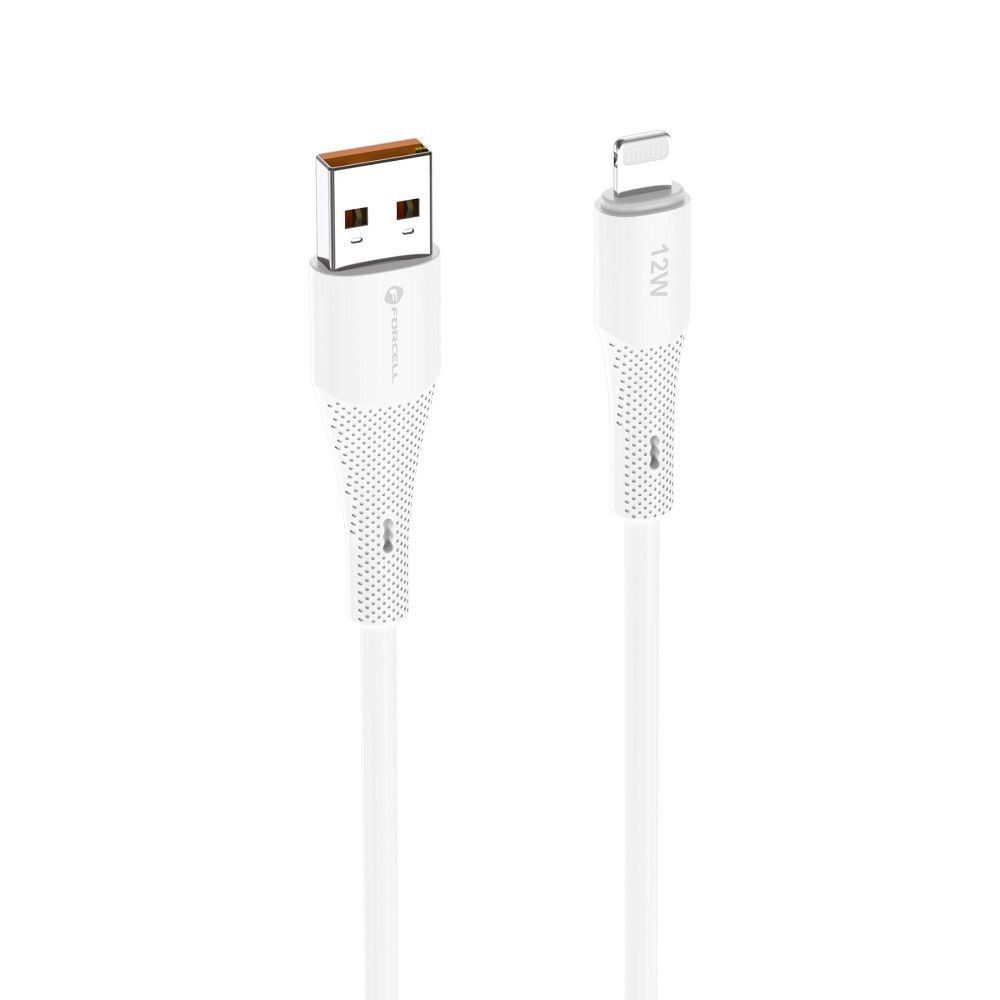 Kabel USB-A do Lightning Forcell 1m do samochodu Apple CarPlay biały Apple iPhone 8 / 3 Kabel USB-A do Lightning Forcell 1m do samochodu Apple CarPlay biały Apple iPhone 8 / 3