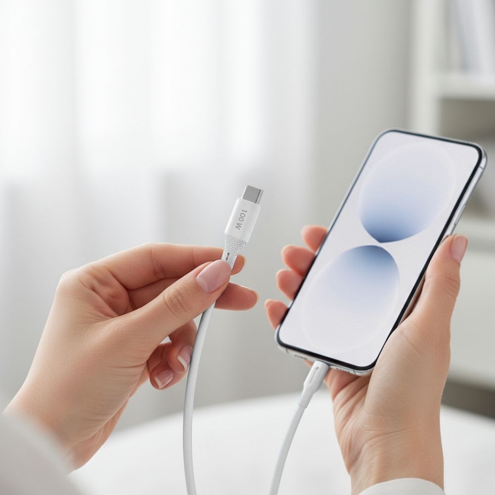 Kabel USB-A do Lightning Forcell 1m do samochodu Apple CarPlay biały Apple iPhone 8 / 7 Kabel USB-A do Lightning Forcell 1m do samochodu Apple CarPlay biały Apple iPhone 8 / 7