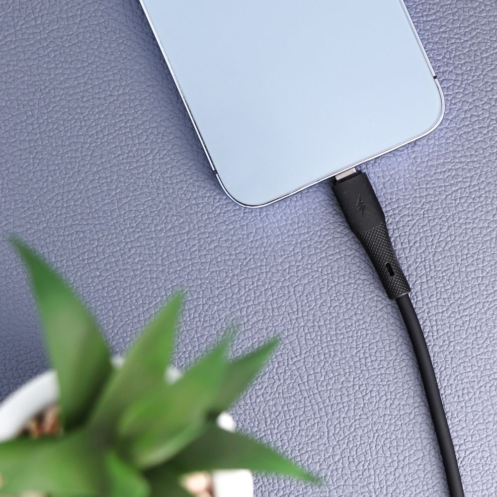 Kabel USB-A do Lightning Forcell 1m do samochodu Apple CarPlay czarny Apple Iphone 7+ / 7