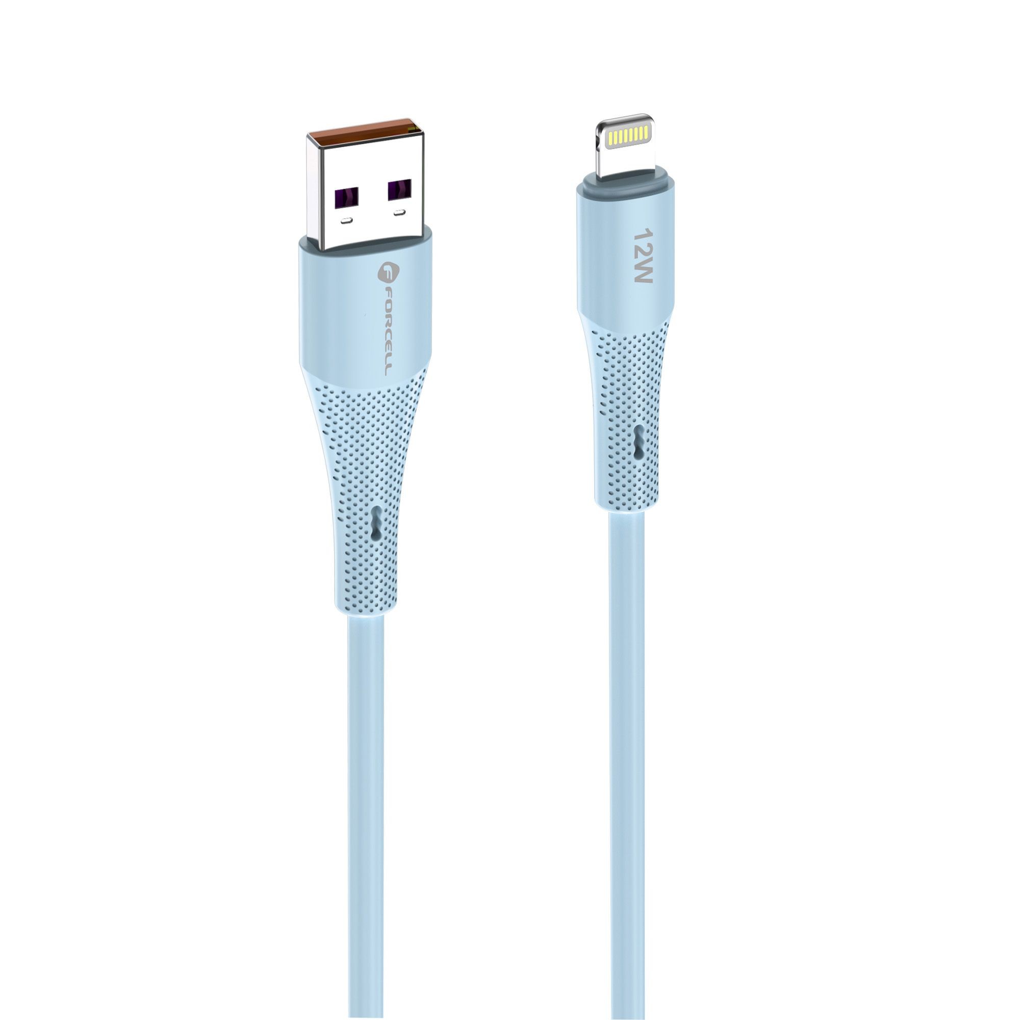 Kabel USB-A do Lightning Forcell 1m do samochodu Apple CarPlay niebieski Apple iPhone 14 Pro / 3