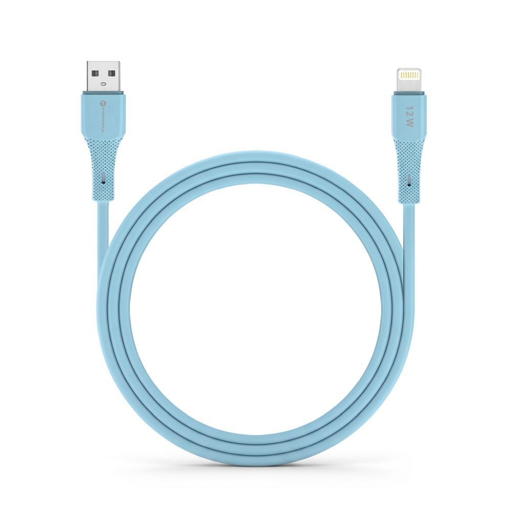 Kabel USB-A do Lightning Forcell 1m do samochodu Apple CarPlay niebieski Apple iPhone 14 Pro / 4