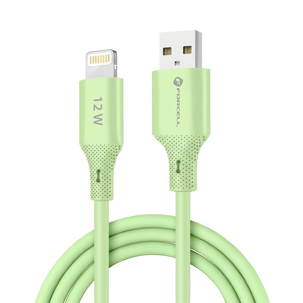 Kabel USB-A do Lightning Forcell 1m do samochodu Apple CarPlay zielony Apple iPhone 6 Plus Kabel USB-A do Lightning Forcell 1m do samochodu Apple CarPlay zielony Apple iPhone 6 Plus