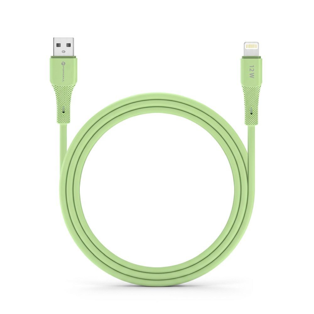 Kabel USB-A do Lightning Forcell 1m do samochodu Apple CarPlay zielony Apple iPhone 6 Plus / 4 Kabel USB-A do Lightning Forcell 1m do samochodu Apple CarPlay zielony Apple iPhone 6 Plus / 4