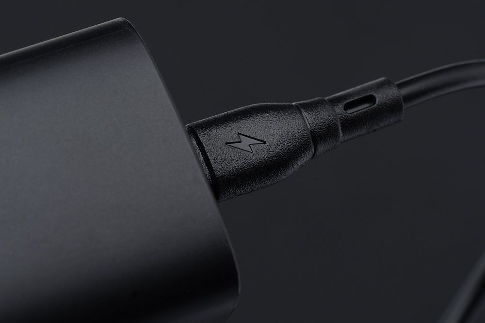 Kabel USB-C 1m 100cm 60W szybkie �adowanie czarny Alcatel 3L 2021 / 5