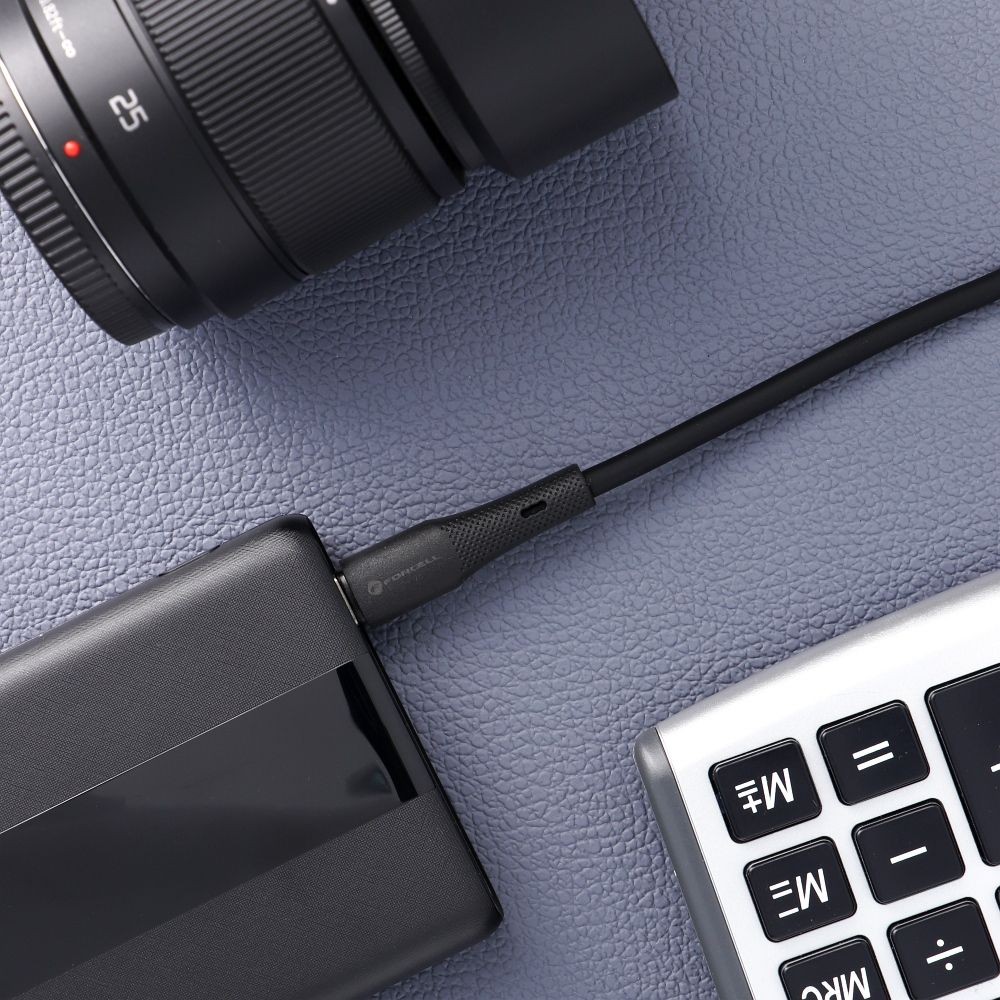 Kabel USB-C USB-C 1m Forcell silikonowy QC4.0 PD czarny / 6