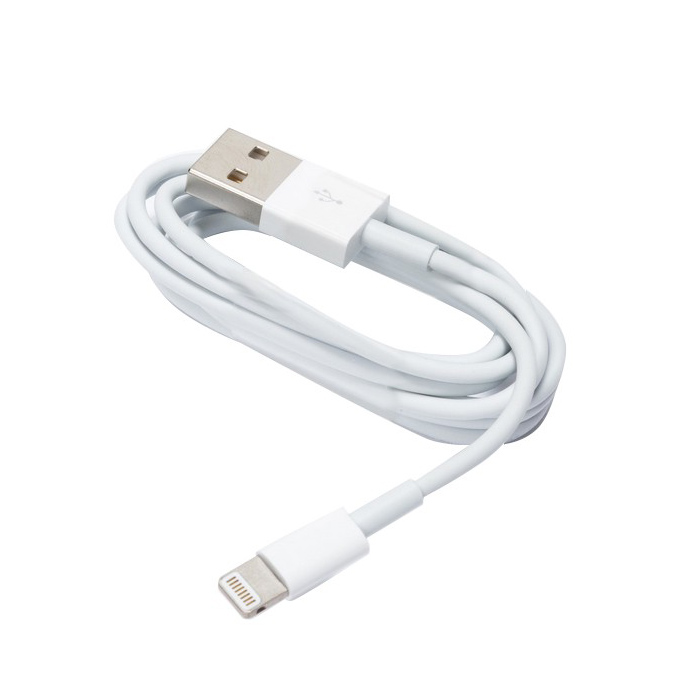 Kabel USB do iPhone 8-PIN bia�y woreczek 1,5 m 1A