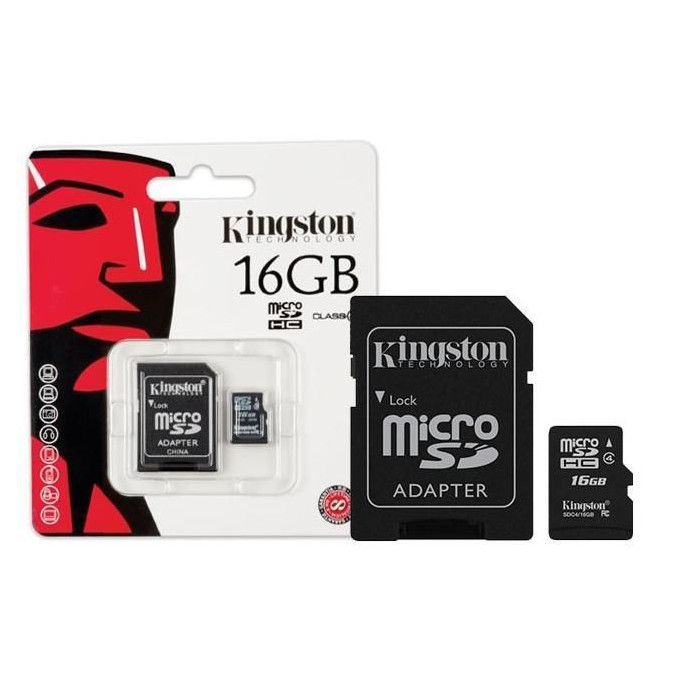 Karta pamici Kingston microSDHC 16 GB z adapterem 4 klasa