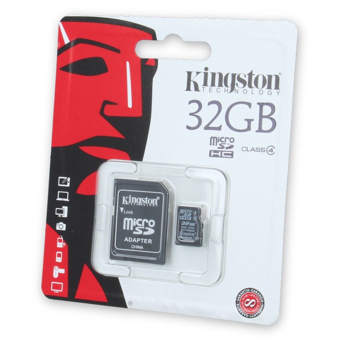 Karta pamici Kingston microSDHC 32 GB z adapterem