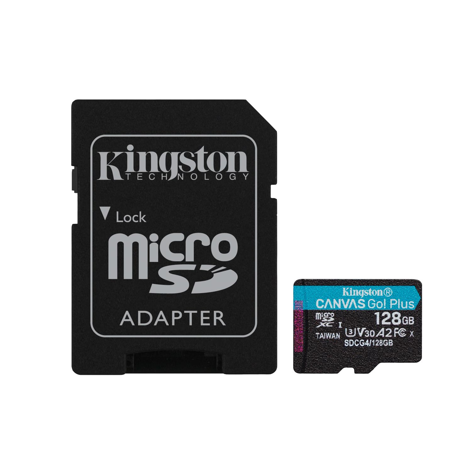 Kingston karta pami�ci 128GB microSDXC Canvas Go Plus Gen4 200MB/s A2 U3 V30 + adapter / 4