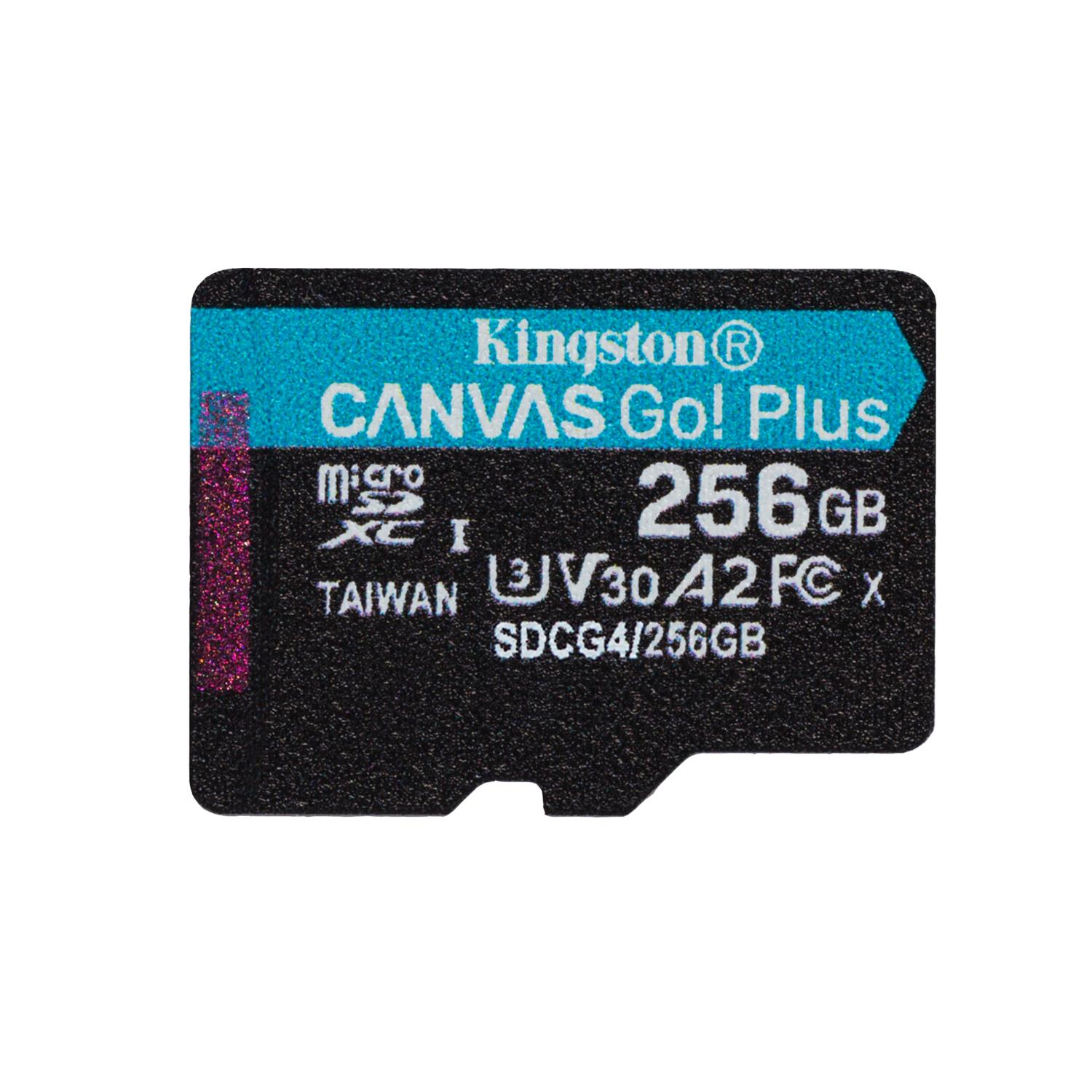Kingston karta pami�ci 256GB microSDXC Canvas Go Plus Gen4 200MB/s A2 U3 V30 + adapter