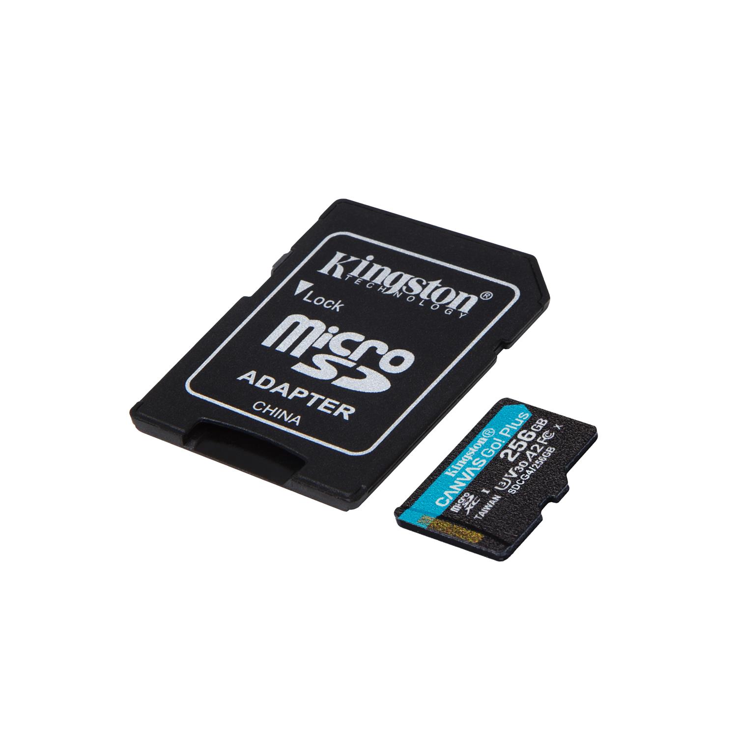 Kingston karta pami�ci 256GB microSDXC Canvas Go Plus Gen4 200MB/s A2 U3 V30 + adapter / 3