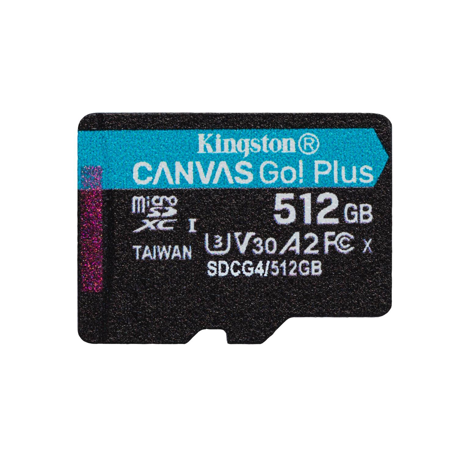 Kingston karta pami�ci 512GB microSDXC Canvas Go Plus Gen4 200MB/s A2 U3 V30 + adapter