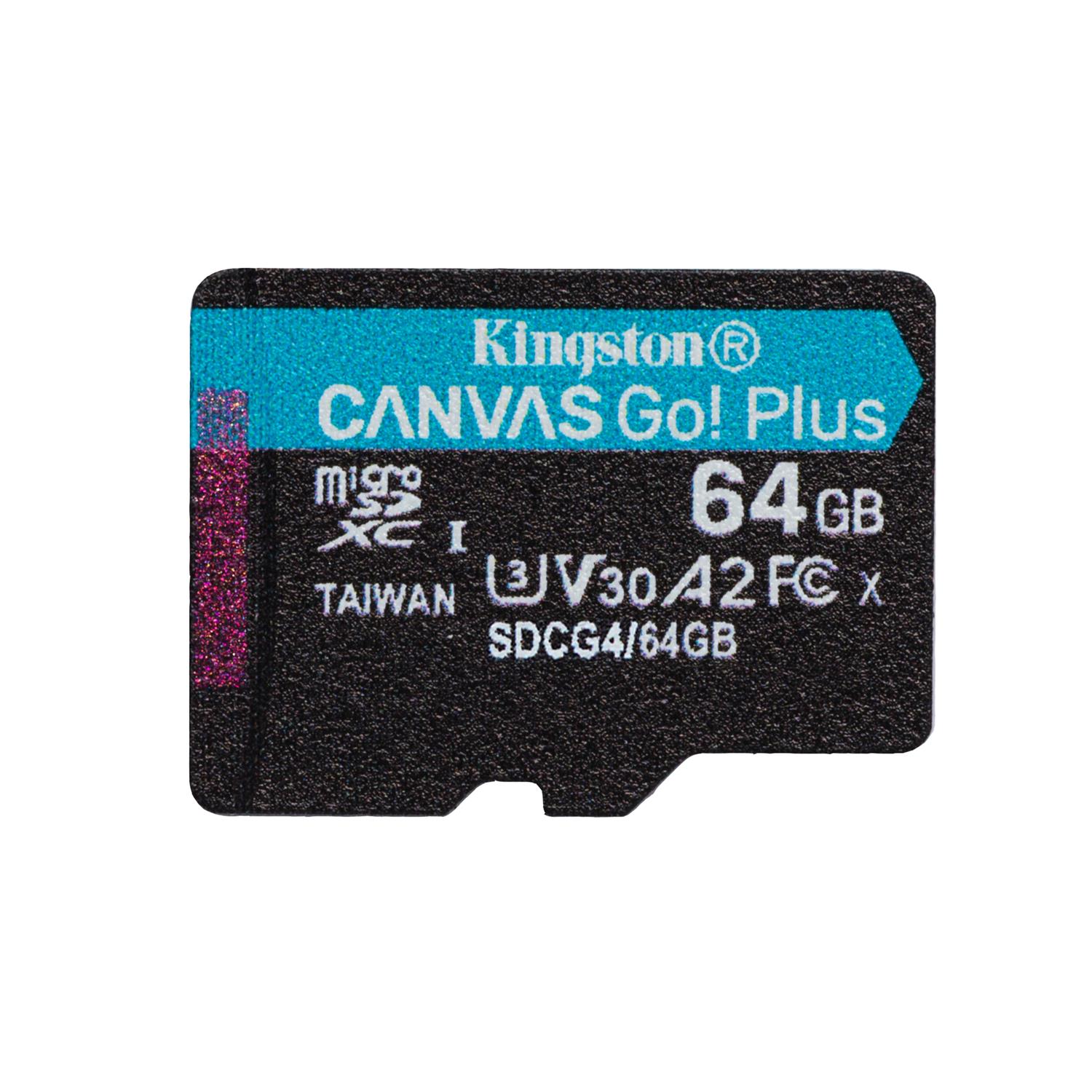 Kingston karta pami�ci 64GB microSDXC Canvas Go Plus Gen4 200MB/s A2 U3 V30
