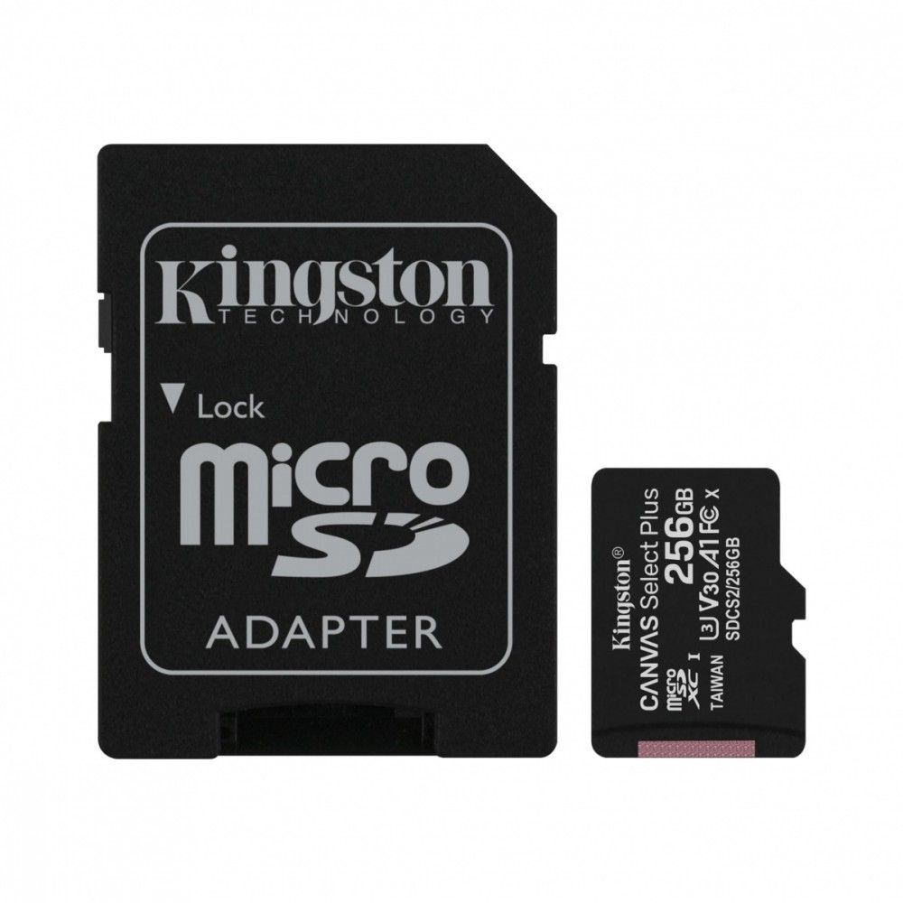 Kingston karta pamici microSD 256GB Canvas Select Plus 100/85MB/s