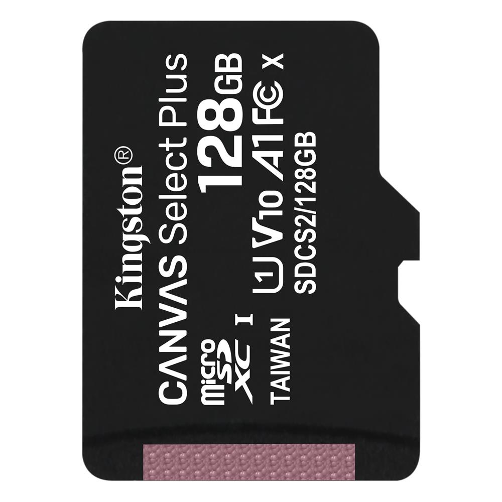 Kingston karta pamici microSDHC Canvas Select Plus (128GB | class 10 | UHS-I | 100 MB/s)