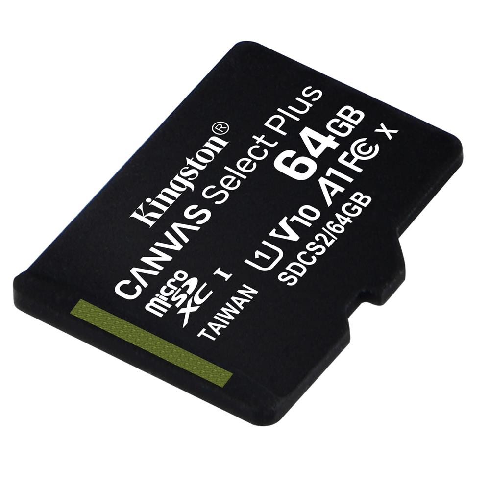 Kingston karta pamici microSDHC Canvas Select Plus (64GB | class 10 | UHS-I | 100 MB/s) / 2