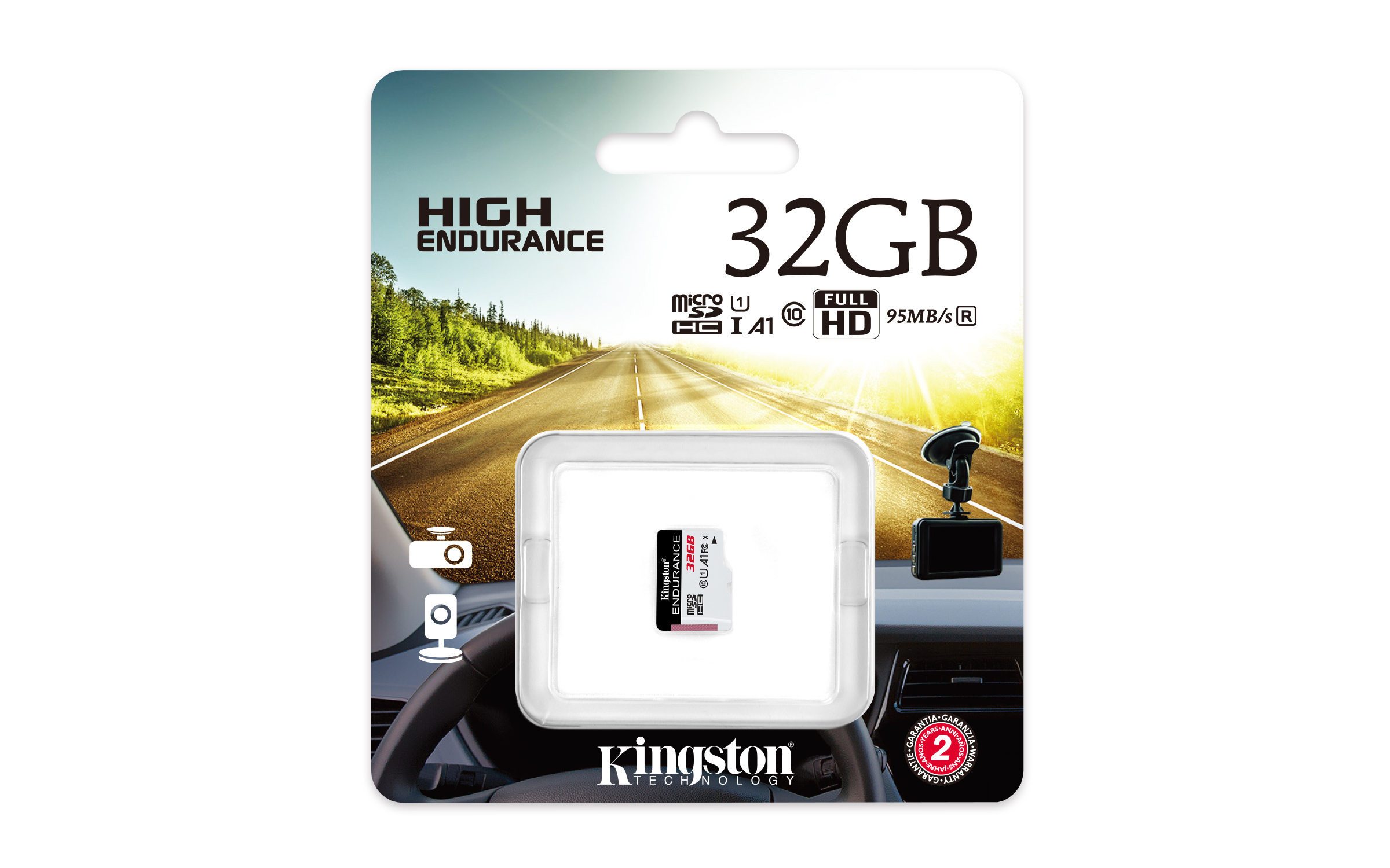 Kingston karta pamici microSDHC Endurance (32GB | class 10 | UHS-I | 95 MB/s) / 3