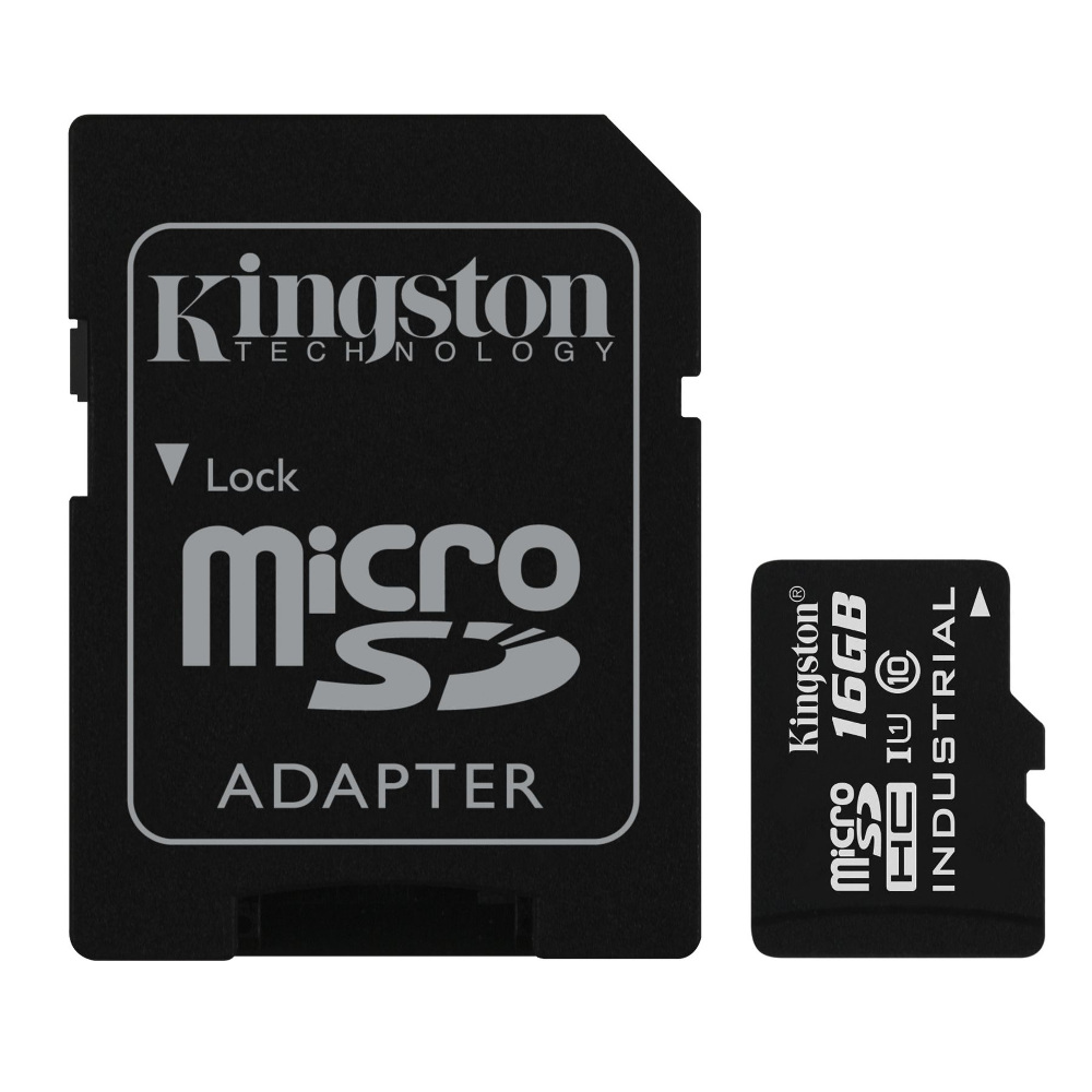 Kingston karta pami�ci microSDHC Industrial (16GB | class 10 | UHS-I | 90 MB/s) + adapter