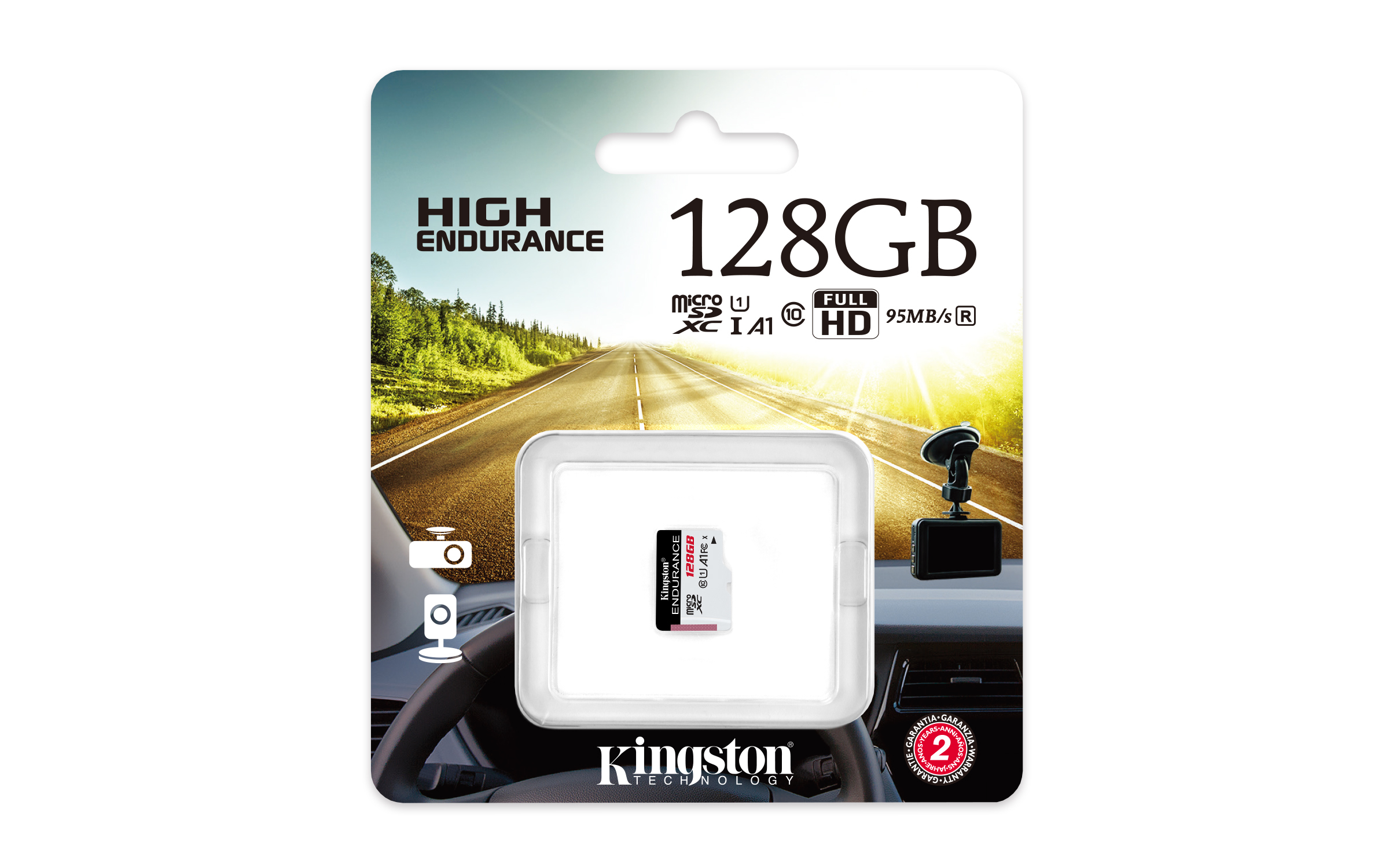 Kingston karta pami�ci microSDXC Endurance (128GB | class 10 | UHS-I | 95 MB/s) / 3