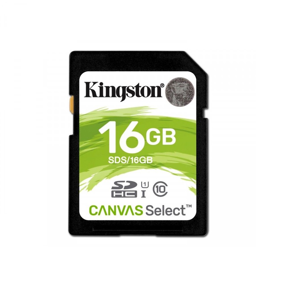 Kingston karta pamici SDHC Canvas Select (16GB | class 10 | UHS-I | 80 MB/s)