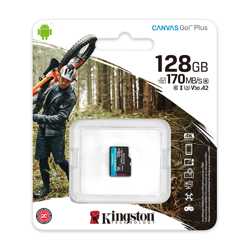 Kingston karta pamici SDXC Canvas Go! Plus (128GB | class 10 | UHS-I | 170 MB/s) / 3