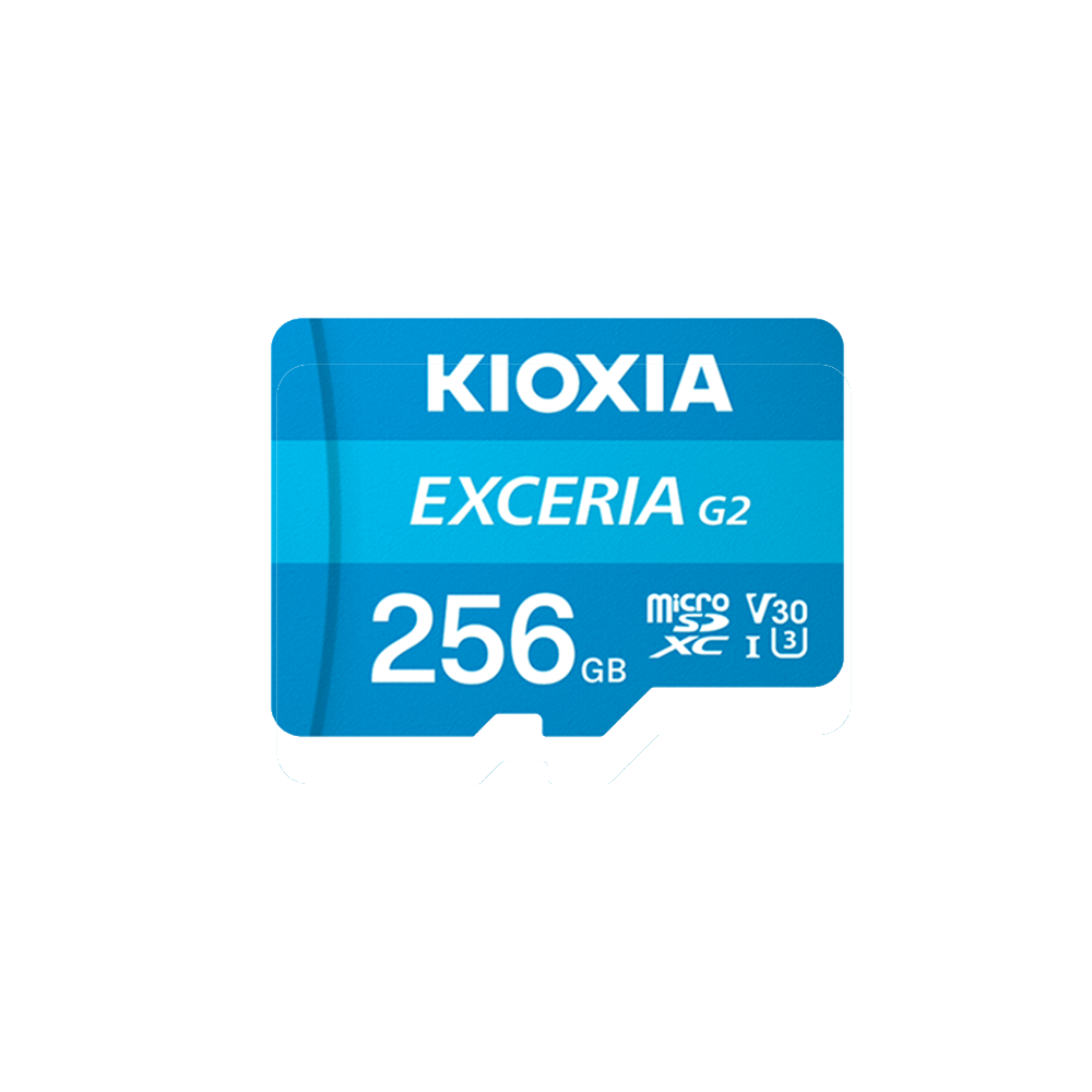 KIOXIA Karta pami�ci 256GB microSD Exceria (gen 2) UHS I U3 V30 z adapterem