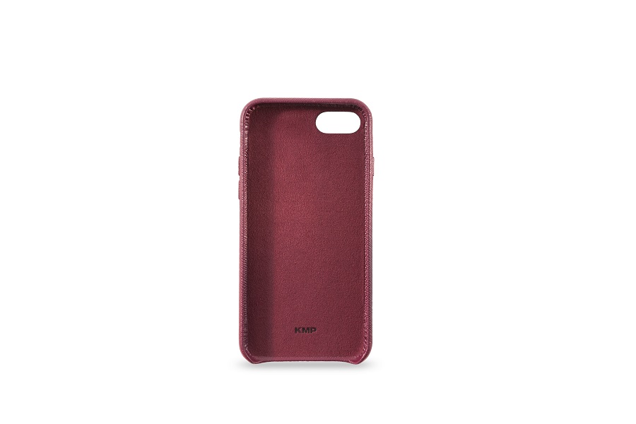 KMP Genuine leather Case bordo  Apple iPhone 7 / 3