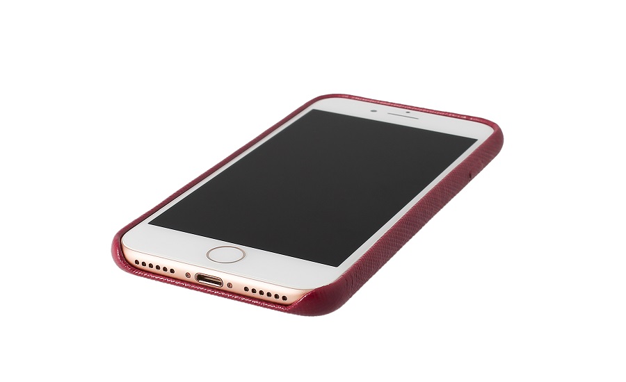 KMP Genuine leather Case bordo  Apple iPhone 7 / 4