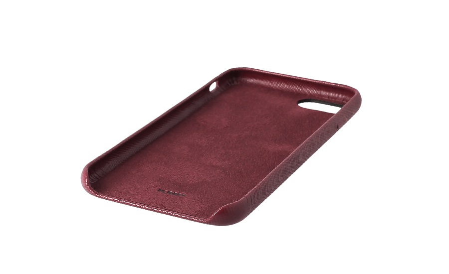 KMP Genuine leather Case bordo  Apple iPhone 8 / 5