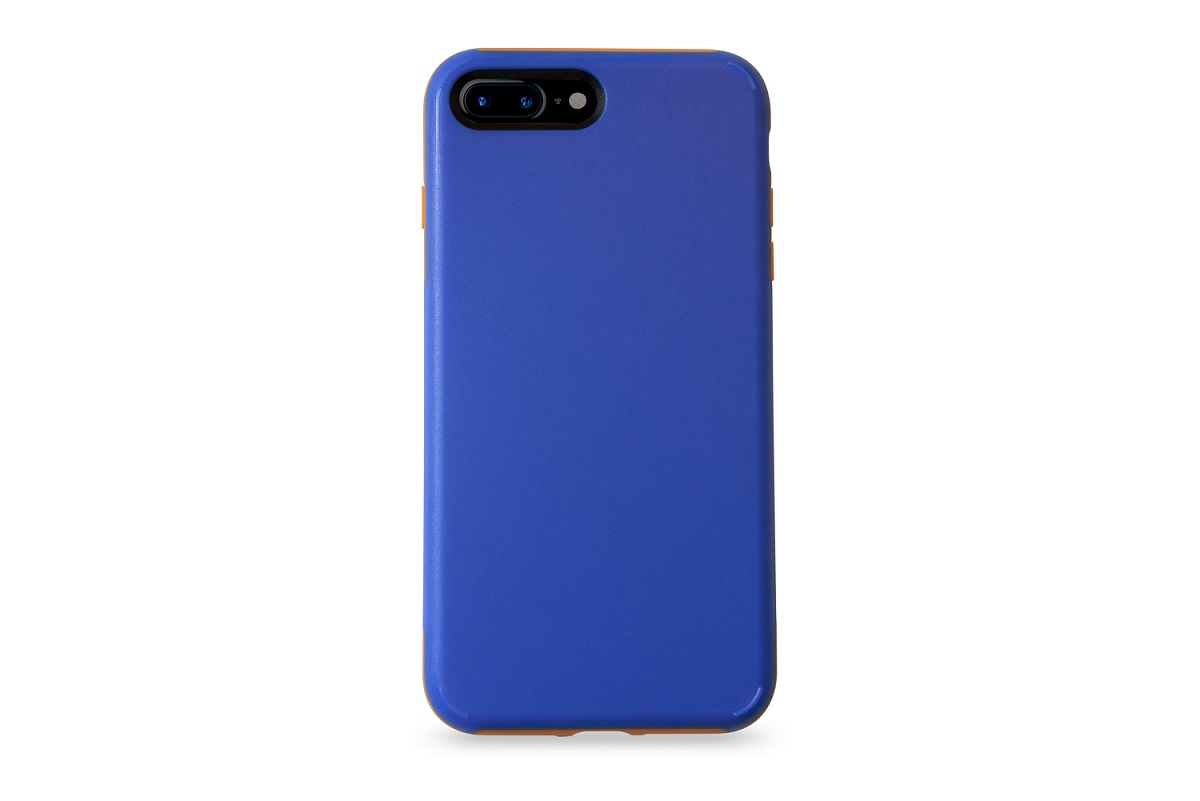 KMP Sporty Case - Protective case pomaraczowa/niebieska  Apple iPhone 8 Plus