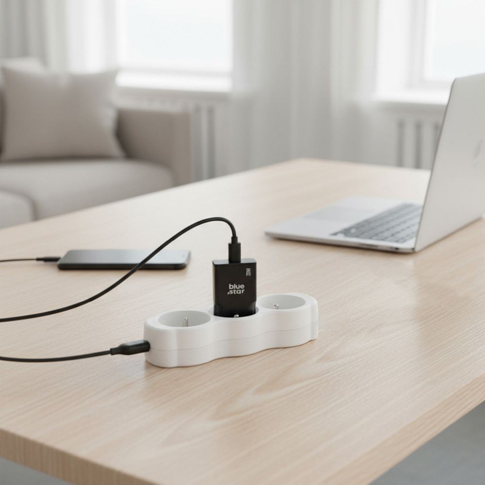 �adowarka Blue Star Slim GaN 20W USB-C QC4.0 czarna Samsung Galaxy A52S 5G / 7