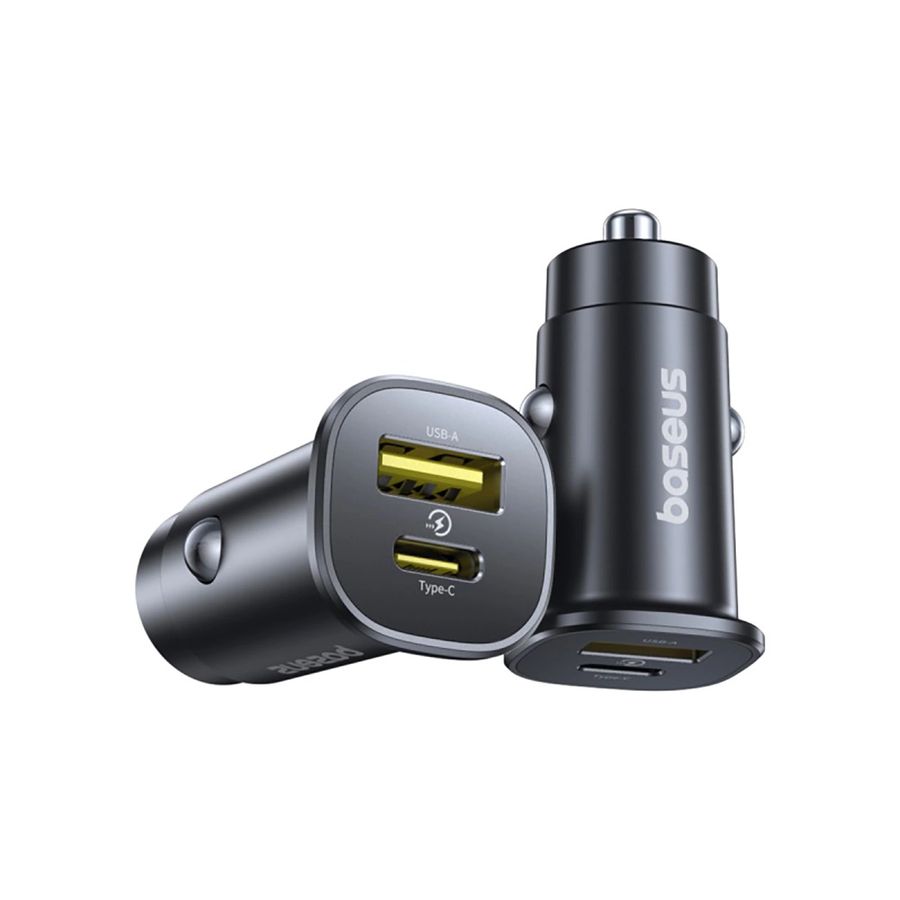 �adowarka samochodowa BASEUS GOTRIP 30W USB-C/USB-A BLACK