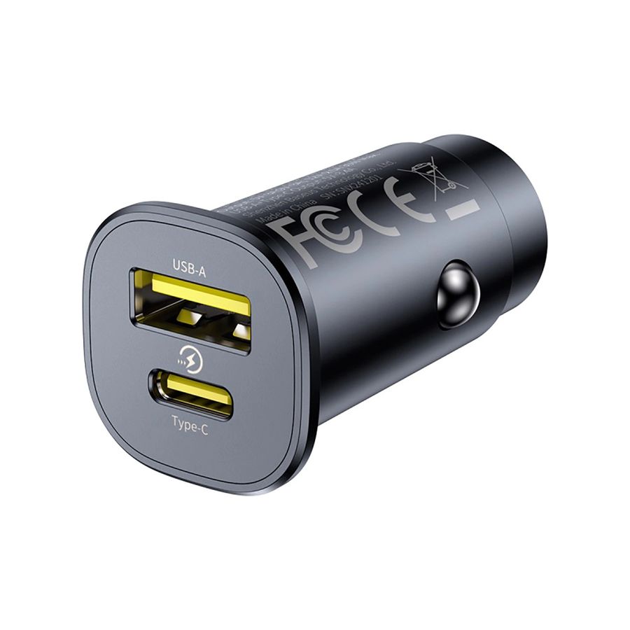 �adowarka samochodowa BASEUS GOTRIP 30W USB-C/USB-A BLACK / 2
