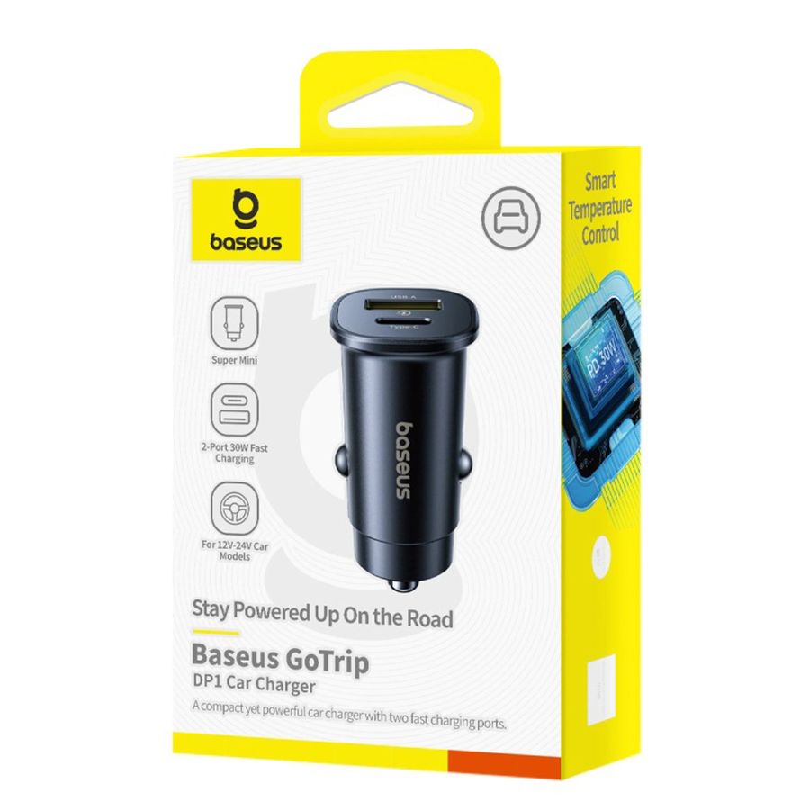 �adowarka samochodowa BASEUS GOTRIP 30W USB-C/USB-A BLACK / 7