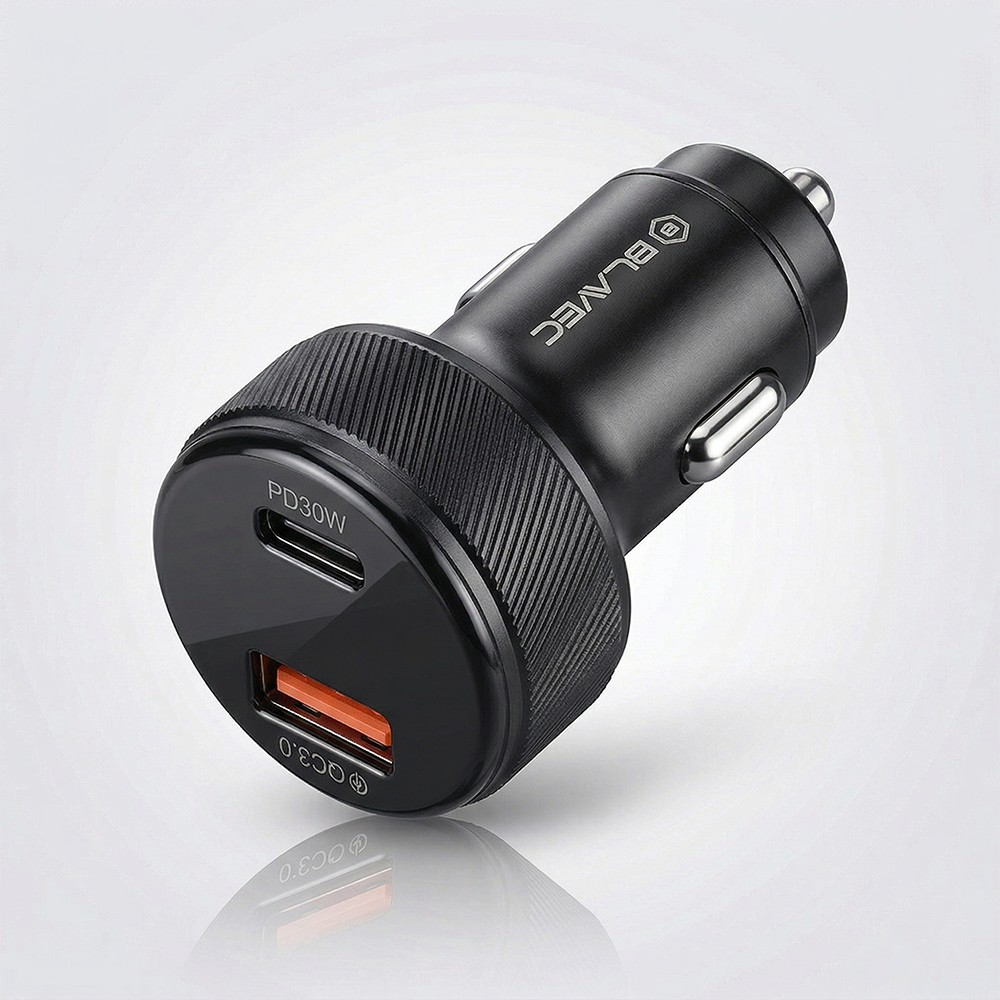 �adowarka samochodowa Blavec 48W PD USB-C USB-A czarna Motorola Moto E22S / 8